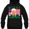 Merry Trumpmas Trump Santa Hat Christmas Hoodie Shirt
