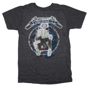 Metallica Electric Chair Heather Mens T Shirt