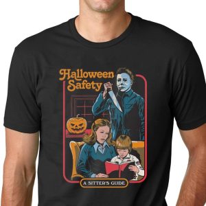 Michael Myers Horror Halloween Movie Safety A Sitter's Guide Shirt 3