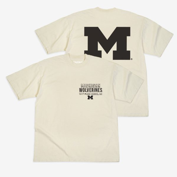 Michigan Monochromatic Logo Heavy T