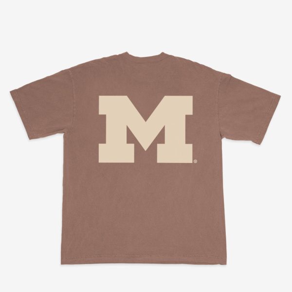 Michigan Monochromatic Logo Heavy T