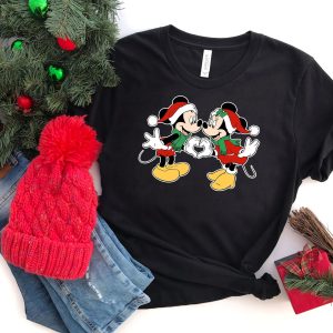 Mickey And Minnie Mouse Disney Christmas Matching Couple Shirt