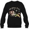 Mickey Minnie And Pluto Oh What Fun Christmas Sled Sweatshirt