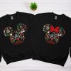Mickey &amp Minnie Christmas Disney Couple Sweatshirt