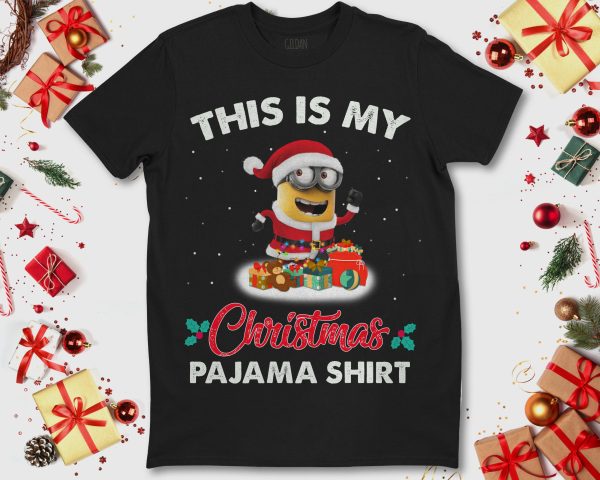 Minion Christmas Santa Costume This Is My Pajama Unisex T-Shirt