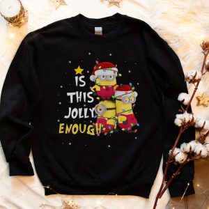 Minions Christmas Costume Is This Jolly Enough Unisex Gift T-Shirt