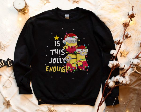 Minions Christmas Costume Is This Jolly Enough Unisex Gift T-Shirt