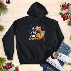 Minions Christmas Costume Is This Jolly Enough Unisex Gift T Shirt 3