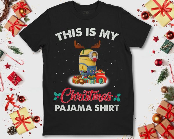 Minions Santa Costume This Is My Christmas Pajama Unisex T-Shirt