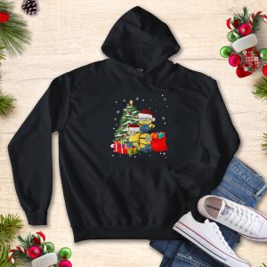 Minions Xmas Tree Gifts Christmas Light Unisex T-Shirt For Men Women