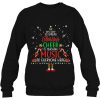 Music Teacher Christmas Sweatshirt Elf Cheer