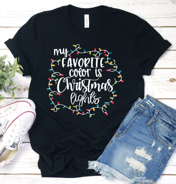 My Favorite Color Is Christmas Lights T-Shirt