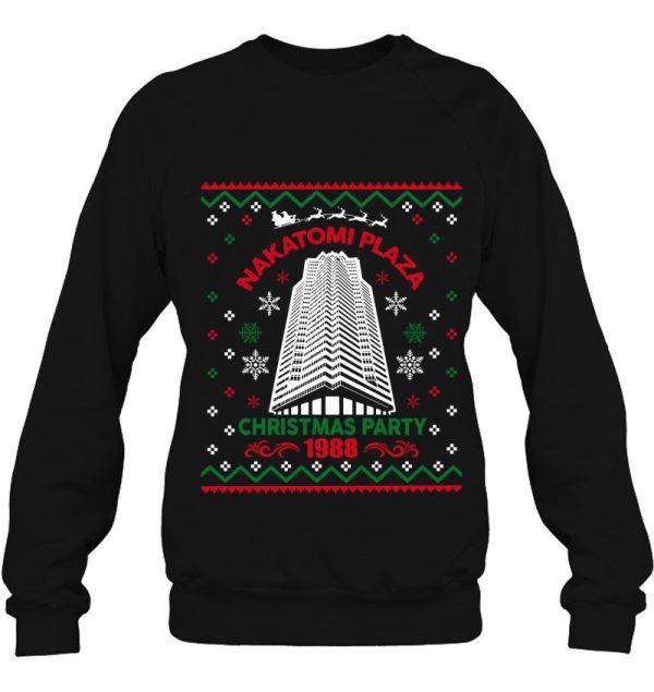 Nakatomi Plaza 1988 Christmas Party Ugly Sweater Sweatshirt Gift Xmas