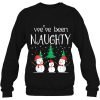 Naughty Pregnancy Announcement Snowman Christmas Sweater Sweatshirt