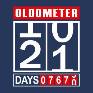 Oldometer 21st birthday - T-shirt 1 Oldometer 21st birthday T shirt 2