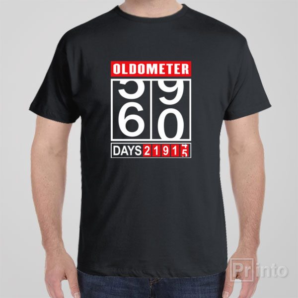 Oldometer 60th birthday – T-shirt