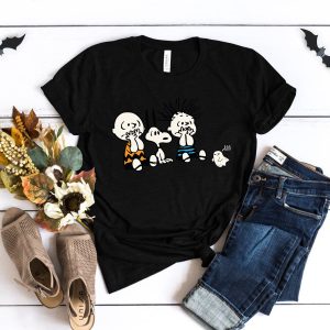 Peanuts Charlie Brown And Snoopy Halloween Boo Shirt