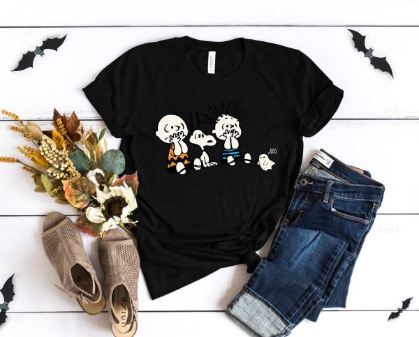 Peanuts Charlie Brown And Snoopy Halloween Boo Shirt