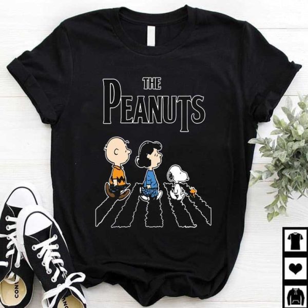 Peanuts In Abbey Road The Beatles Mashup Funny Snoopy Charlie Brown Shirt