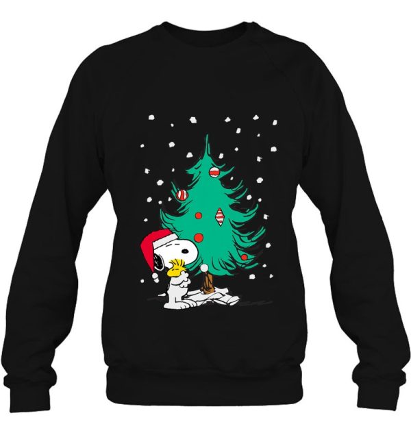 Peanuts Snoopy Holiday Christmas Tree Sweatshirt Gift For Kids