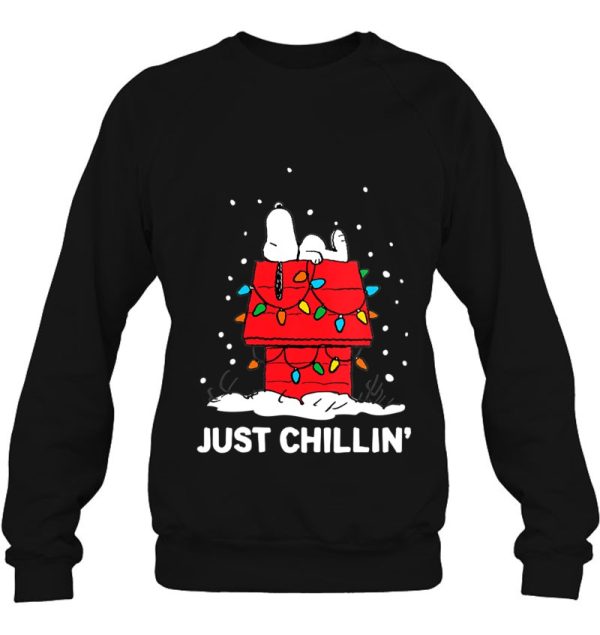 Peanuts Snoopy Just Chillin’ Christmas Gift Sweatshirt