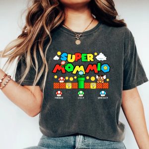 Personalization Super Mommio Shirt For Mom