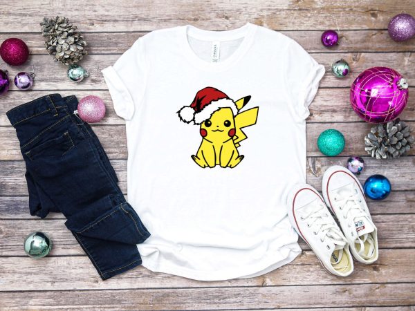 Pikachu Santa Pokemon Christmas T Shirt