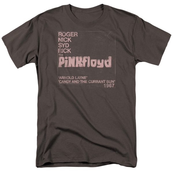 Pink Floyd Arnold Layne Mens T Shirt Charcoal