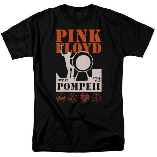 Pink Floyd Pompeii Mens T Shirt Black