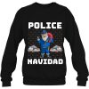 Police Navidad Santa Christmas Gif Sweatshirt