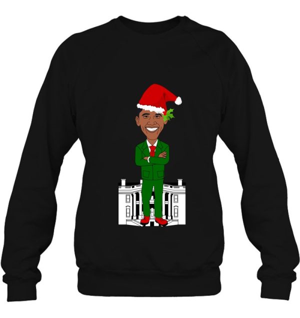 President Barack Obama Santa Claus Ugly Christmas Funny Xmas Sweatshirt