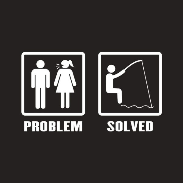 Problem – Solved (Fishing) – T-shirt