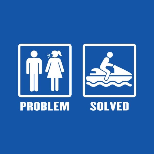 Problem – Solved (Jet Ski) – T-shirt