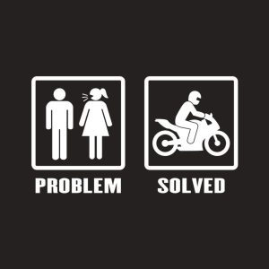 Problem – Solved (Motorbike) – T-shirt