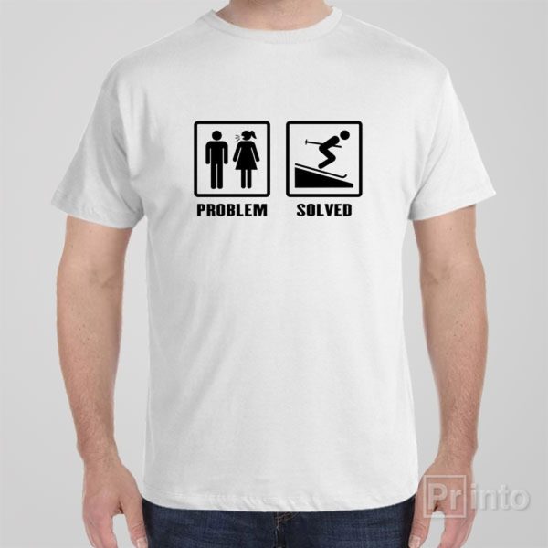 Problem – Solved (Skiing) – T-shirt