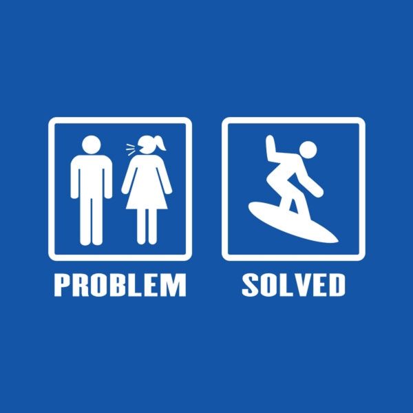 Problem – Solved (Surfing) – T-shirt