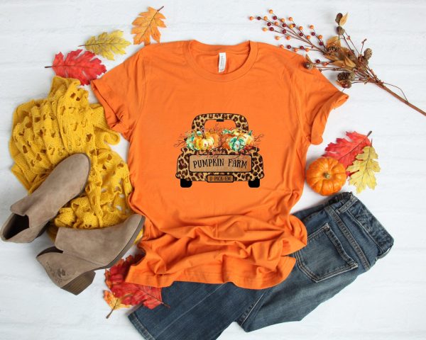 Pumpkin Farm Shirt Thankful Grateful Blessed