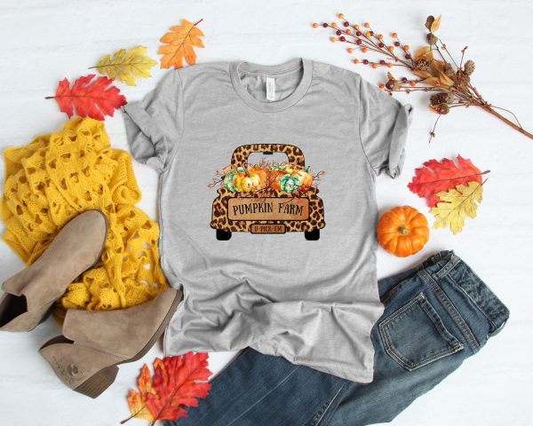 Pumpkin Farm Shirt Thankful Grateful Blessed