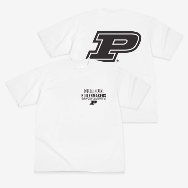 Purdue Monochromatic Logo Heavy T