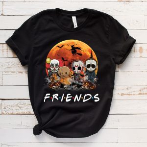 Retro Friends Horror Characters Halloween Gift Shirt