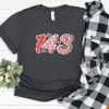 Retro Valentine’s Day 143 Happy Valentines Funny Couple Sweatshirt