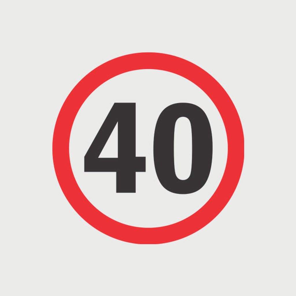 Road Sign 40