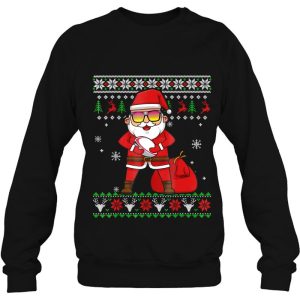 Rugby Ugly Christmas Santa Claus Gift Shirt