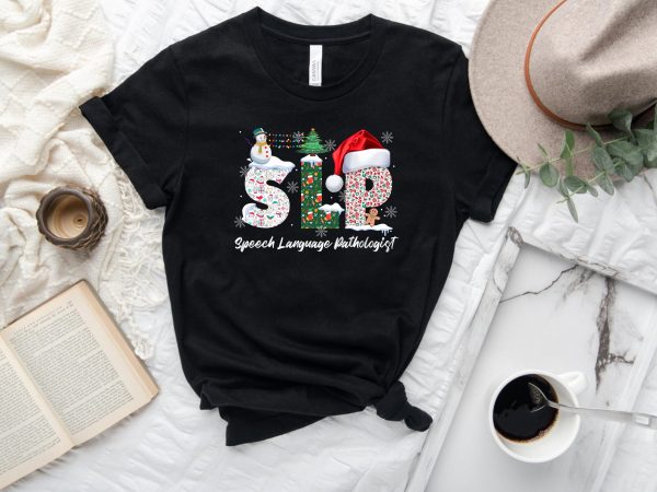 SLP Santa’s Teacher Christmas Speech Language Pathologist Shirt