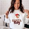 Santa Baby Merry And Bright Crewneck Sweatshirt
