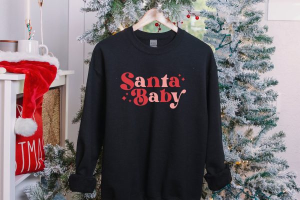 Santa Baby Retro Christmas Sweatshirt Gift