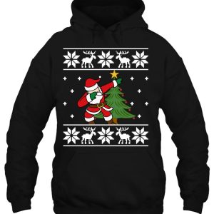 Santa Claus Xmas Ugly Christmas Day Dabbing Hoodie Shirt