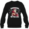 Santa Dropping The Yule Logs Ugly Christmas Funny Claus Poop Sweatshirt
