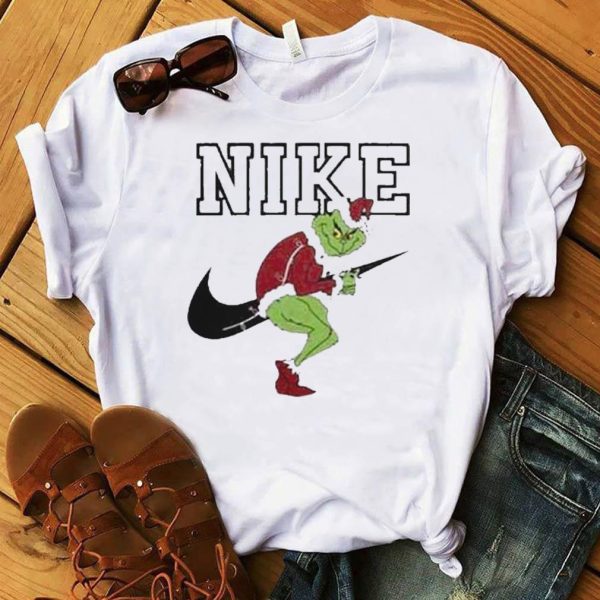 Santa Grinch Nike Christmas Unisex T Shirt