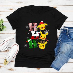Santa Pikachu Pokemon Ho Christmas T Shirt